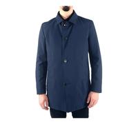 Hugo, Homme, Manteaux, Bleu, Taille: XL Trench Bleu avec Poches Internes