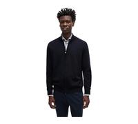 Hugo, Homme, Pulls, Bleu, Taille: 2XL Gilet Homme en Laine Bleue à Fermeture Éclair