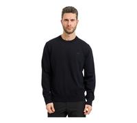 Hugo, Homme, Pulls, Bleu, Taille: S Pull ras du cou avec logo brodé