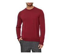 Hugo, Homme, Pulls, Rouge, Taille: XL Pull Regular Fit en laine vierge avec logo brodé