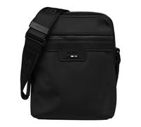 Hugo, Homme, Sacs, Noir, Taille: ONE Size Sac Compact Noir en Matière Synthétique avec Fermeture Éclair Logo Avant
