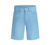 Hugo, Homme, Shorts, Bleu, Taille: W30 Short en Coton Bleu, Coupe Décontractée, 5 Poches