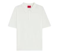 Hugo, Homme, Tops, Beige, Taille: M Strick-Poloshirt