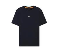 Hugo Boss T-shirt 'Chup' Homme bleu marine / orange clair / blanc Taille XL