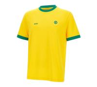 BOSS T-Shirt bleu marine / jaune / vert, Taille XXL