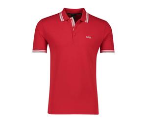 Hugo, Homme, Tops, Rouge, Taille: XL Polo à Manches Courtes