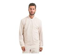 Hugo, Homme, Vestes, Blanc, Taille: L Manteaux Blancs Ligne Noire Matière Élastique