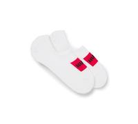 HUGO 2P Low Cut Label CC W Socquettes, White100, 35-38 (Lot de 2) Femme