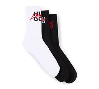HUGO Hommes 3P QS THRILLER CC Lot de trois paires de chaussettes courtes avec logos