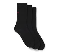 HUGO Hommes 3P RS UNI CC Lot de trois paires de chaussettes mi-mollet avec logos