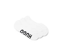 HUGO Hommes 3P SL LOGO CC Lot de trois paires de chaussettes invisibles à grands logos