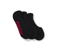 HUGO Hommes 3P SL LOGO CC Lot de trois paires de chaussettes invisibles à grands logos