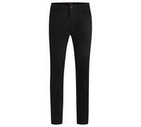 HUGO Hommes 708 Jean Slim en Denim Stretch Noir Intense