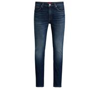 HUGO Hommes 734 Jean Extra Slim en Denim Stretch Bleu foncé