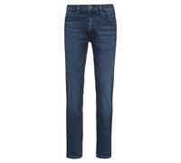 HUGO Hommes 734 Jean Skinny Fit Bleu en Denim Stretch à Effet usé