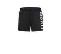 HUGO Shorts de bain 'Abas' noir / blanc cassé, Taille L