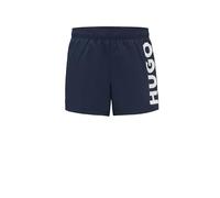 HUGO Hommes ABAS Short de Bain à séchage Rapide et Logo imprimé Vertical