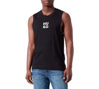 HUGO Hommes Beach Tank Top Débardeur en Jersey de Coton avec Logo brodé revisité