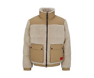 HUGO Hommes Beddy2341 Veste Regular Fit en mélange de matières