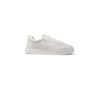 HUGO Baskets en cuir lisse à semelle cupsole - Style Blake_Tenn_lt_N, 50499261 Blanc 43