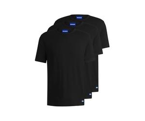 HUGO Hommes BLUE3 Naolo Lot de Trois t-Shirts en Jersey de Coton avec Logos