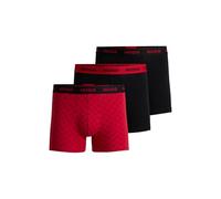 HUGO Hommes BOXERBR TRPLT Design Lot de Trois Boxers Longs en Coton Stretch avec Logos