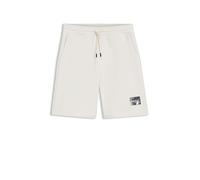 HUGO Short en molleton de coton avec logo écaille de tortue - Style Darix, 50557471 Naturel L