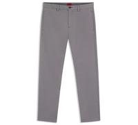 HUGO Hommes David251D Pantalon Slim Fit en Gabardine de Coton Stretch