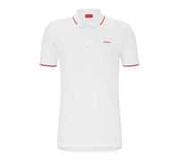 HUGO Hommes Dinoso222 Polo Slim en Coton Stretch avec Finitions Contrastantes