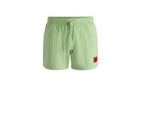 HUGO Hommes Dominica Short de Bain à séchage Rapide avec étiquette Logo