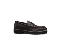 HUGO Hommes Draven Loaf Mocassins en Cuir à Semelle extérieure crantée