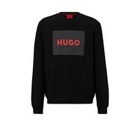 HUGO Hommes Duragol222 Sweat en Molleton de Coton avec Logo imprimé Rouge