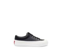 HUGO Hommes Dyer Tenn Baskets à Logo répété avec Semelle en Gomme