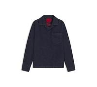 HUGO Hommes Edelo Surchemise Oversize en Denim Rigide Japonais