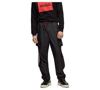 HUGO Hommes Gash233 Pantalon Cargo en Tissu Ripstop recyclé à Logo imprimé