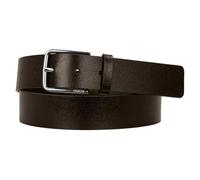 HUGO Hommes Gerik-Lam Sz35 Ceinture en cuir embossé avec boucle à ardillon teinte argentée brossée
