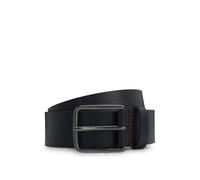 HUGO Ceinture bleu foncé en cuir pour homme - Gerik Lam Belt Navy 319284 80 cm
