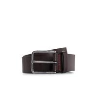 HUGO Hommes Gerik Sz35 Ceinture en cuir italien avec boucle à logo gravé