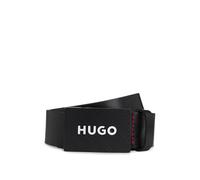 HUGO Ceinture Hommes Gilao-Z Sz35 cuir mat boucle plate logotée Noir 105