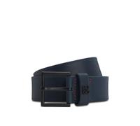 HUGO Ceinture en cuir avec passant à logo revisité - Style Giove-HU-GO-St_Sz35, 50522495 Bleu foncé 95