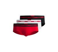 HUGO Hommes HIPBR Triplet Planet Lot de Trois Slips en Coton Stretch avec Taille logotée