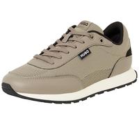 HUGO Hommes Icelin Runn Baskets à Effet Maille avec Finitions en Similicuir