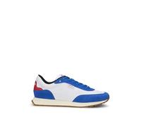 HUGO Hommes Icelin Runn Baskets d’Inspiration rétro avec Finitions en Cuir suédé