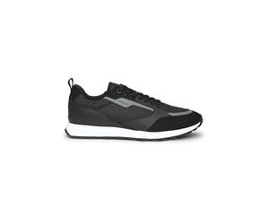 HUGO Hommes Icelin Runn Baskets en mélange de matières avec Lacets et Tige monogrammée