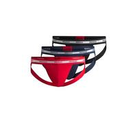 HUGO Hommes JOCKSTR TRIPL Planet Lot de Trois Jockstraps avec Taille à Logos répétés