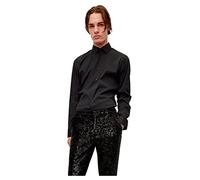 HUGO Hommes Kenno Chemise Slim Fit en Popeline de Coton mélangé