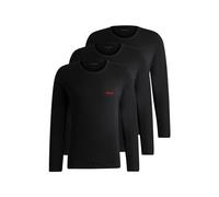 T-shirt HUGO Triplet manche longue noir (3 unités) - L