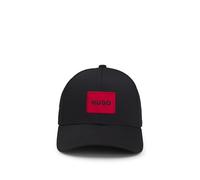 HUGO Hommes Men-X 581-RL Casquette en Twill de Coton avec étiquette Logo Rouge