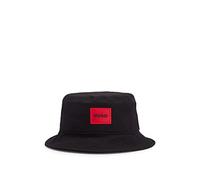 HUGO Hommes Men-X 584-RL Bob en twill de coton avec patch logo tissé