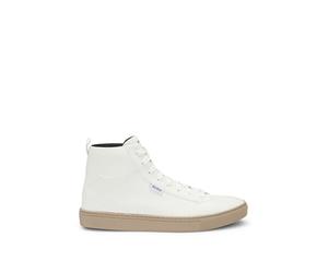 HUGO Hommes Morrie Hito Baskets Montantes en Similicuir grainé